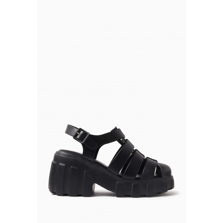 Melissa - Megan 90 Sandals in PVC Black