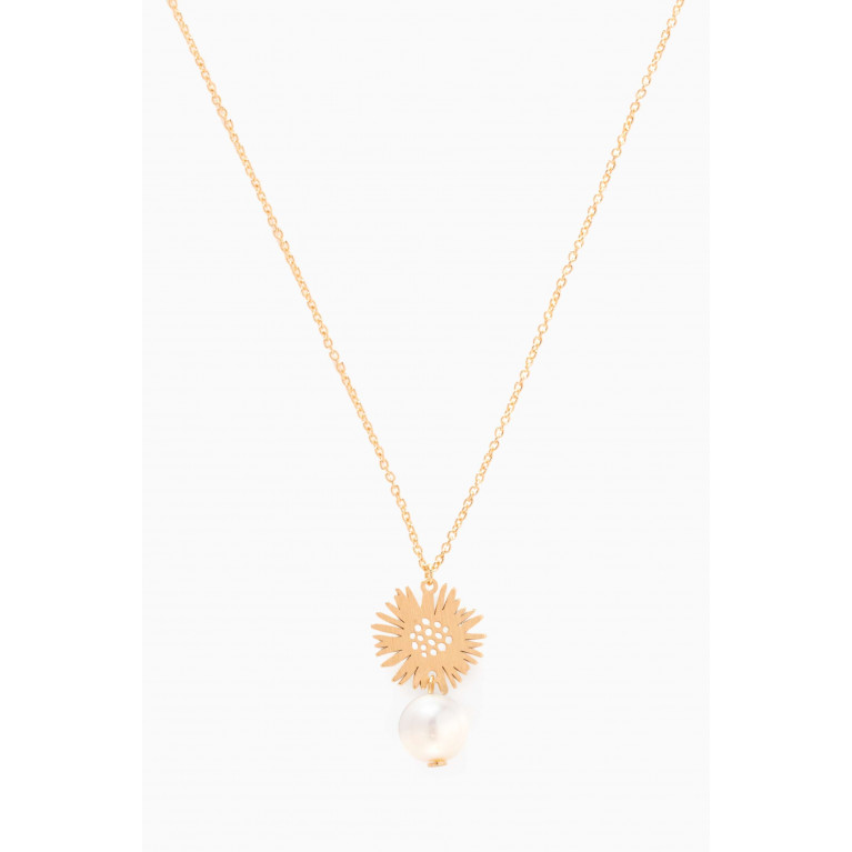 Damas - Kiku Soleil Pearl Necklace in 18kt Gold