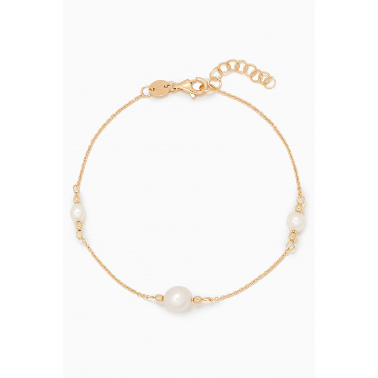 Damas - Kiku Baroque Pearl Bracelet in 18kt Gold