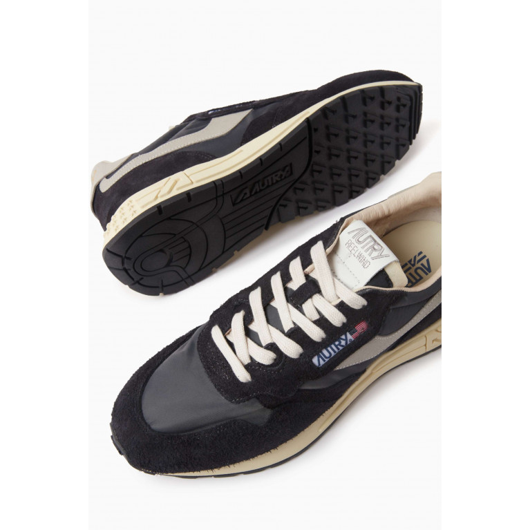 Autry - Whirlwind Low-Top Sneakers in Nylon & Suede