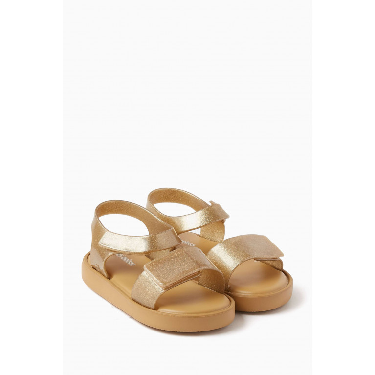 Mini Melissa - Jump Sandals in Melflex® PVC Gold