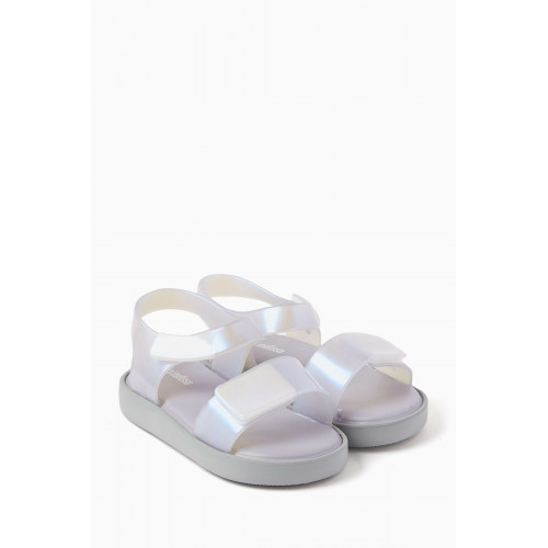Mini Melissa - Jump Sandals in Melflex® PVC Silver
