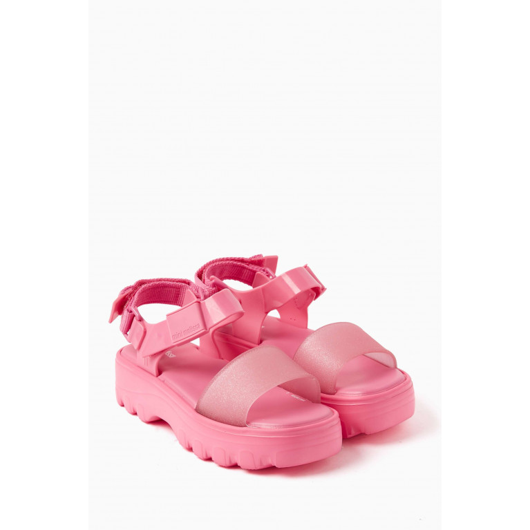 Mini Melissa - Kick Off Sandals in Melflex® PVC Pink