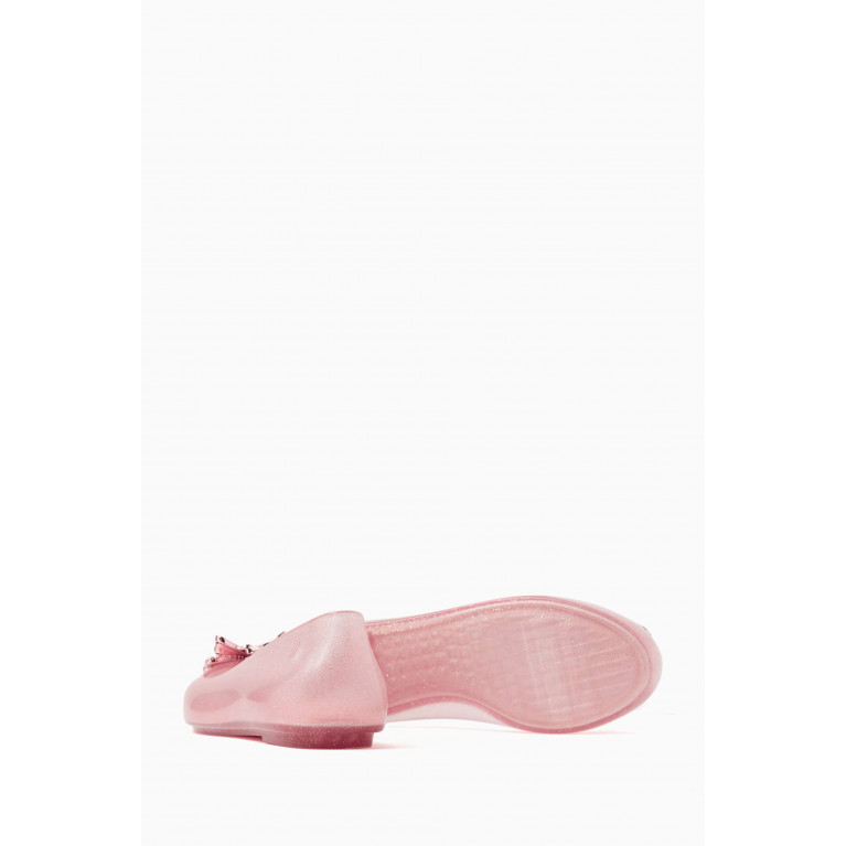 Mini Melissa - Sweet Love Fly Flats in Melflex® PVC Pink