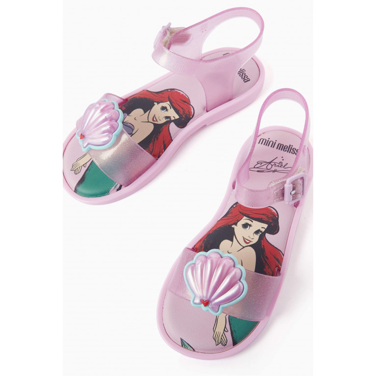 Mini Melissa - Disney Princess Mar Sandals in Melflex® PVC
