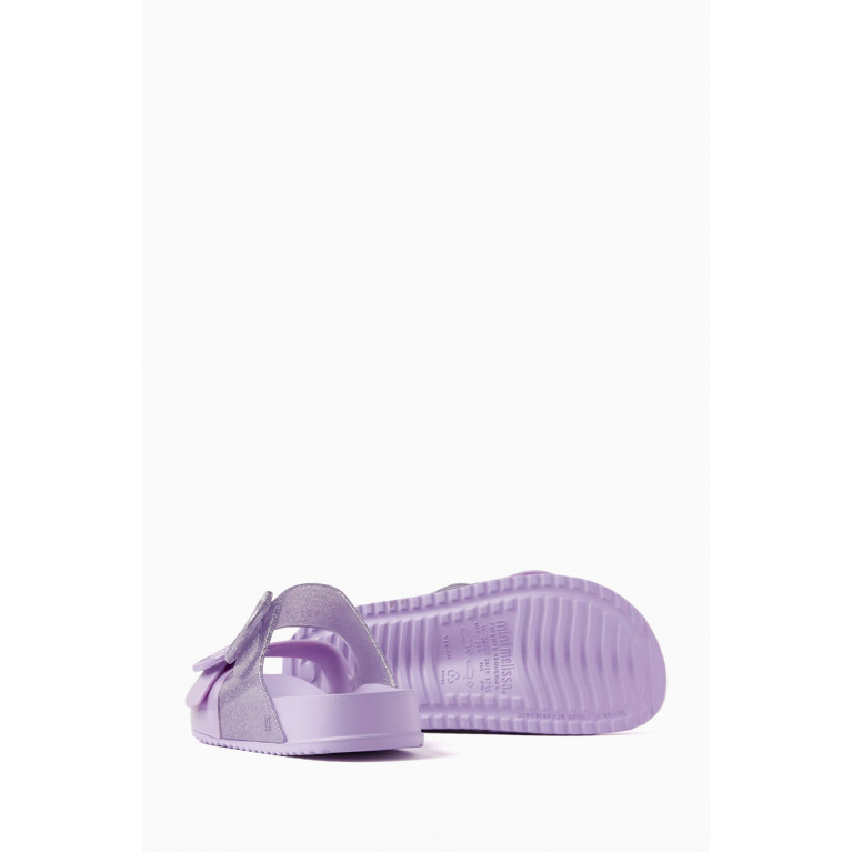 Mini Melissa - Cozy Slides in PVC Purple