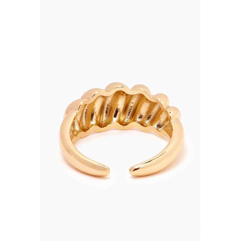 The Jewels Jar - Elli Open Ring in 18kt Gold-plated Stainless Steel