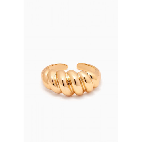 The Jewels Jar - Elli Open Ring in 18kt Gold-plated Stainless Steel
