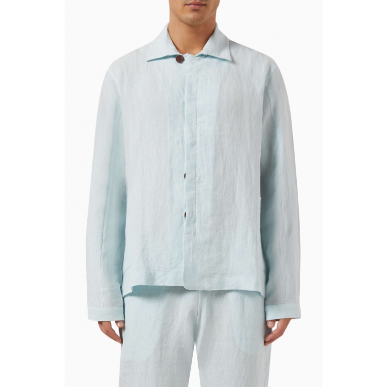 Marane - Long Sleeved Jacket in Linen