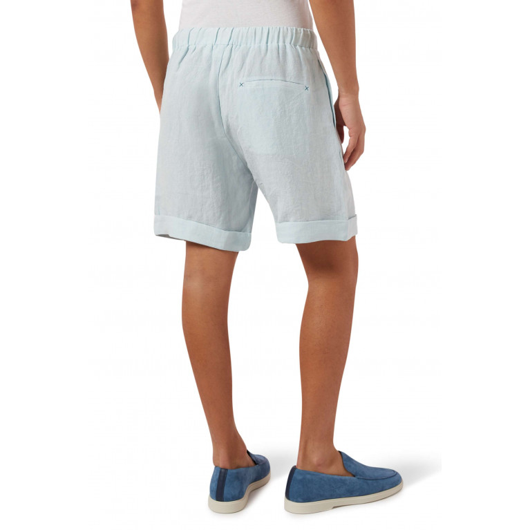 Marane - Elasticated Waistband Shorts in Linen
