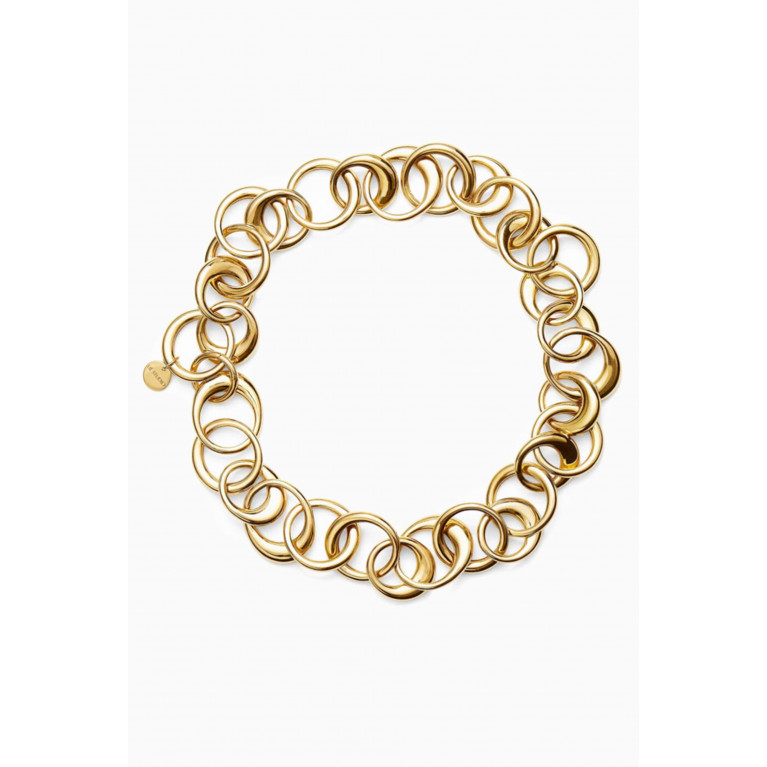 LIÉ STUDIO - The Laura Necklace in 18kt Gold-plated Brass