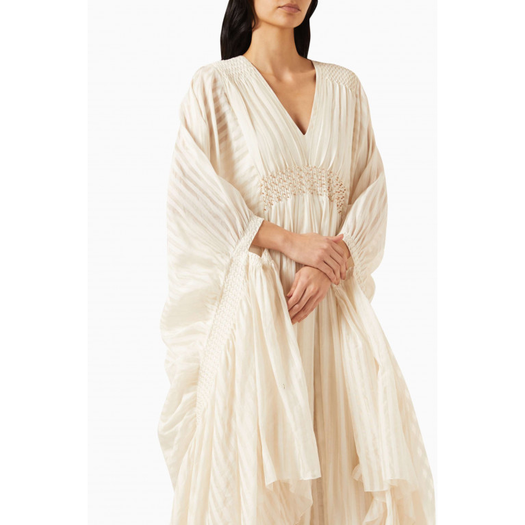 SWGT - Embroidered Dramatic Kaftan in Silk
