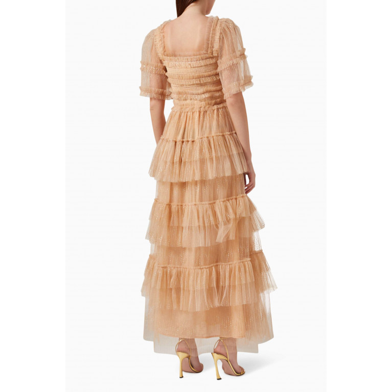 Aanchal Chanda - Tiered Maxi Dress in Tulle