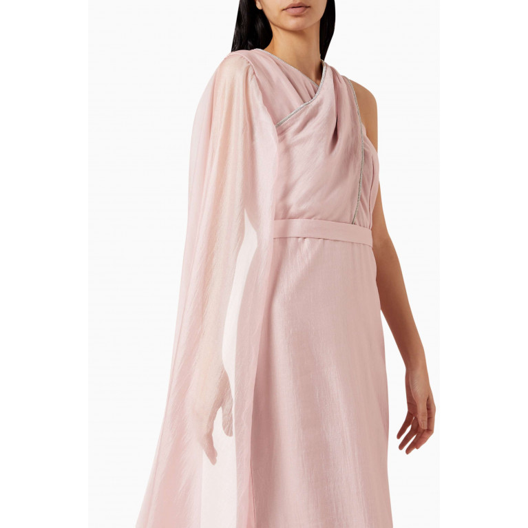 NASS - Contrast-trimmed Maxi Dress Pink