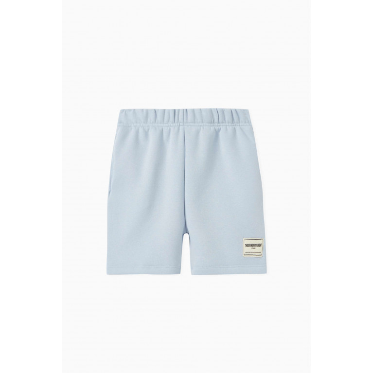 The Giving Movement - Logo Lounge Shorts in Organic Cotton-blend Blue