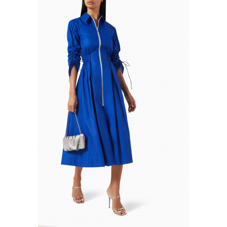 Notebook - Margot Shirt Dress in Cotton-poplin Blue