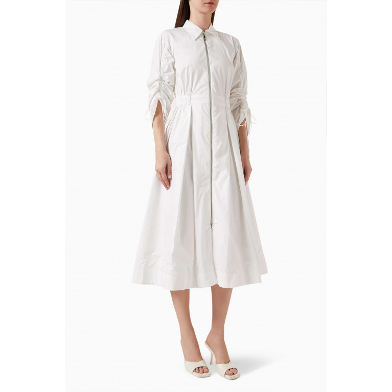 Notebook - Margot Shirt Dress in Cotton-poplin White