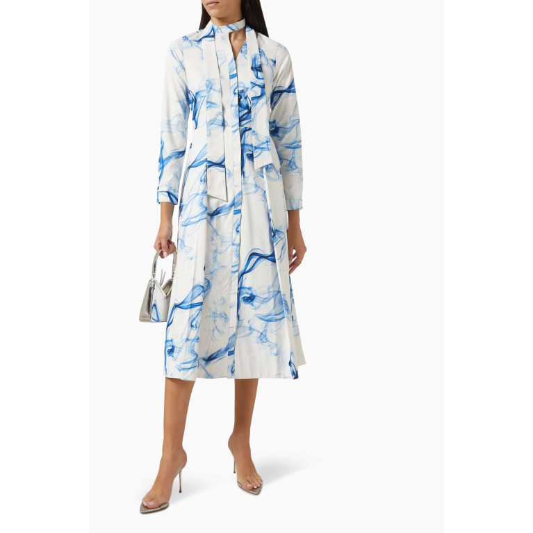 Notebook - Evie Shirt Dress in Terry-rayon White