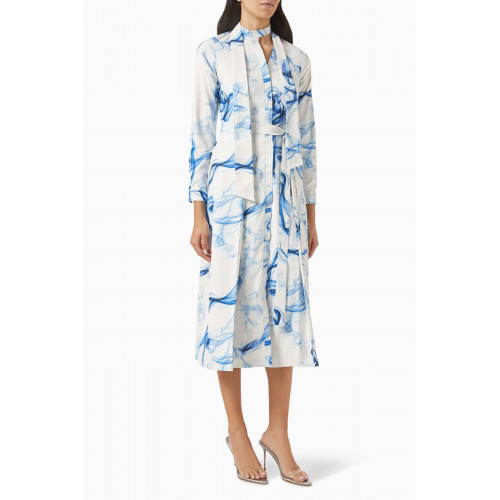 Notebook - Evie Shirt Dress in Terry-rayon White