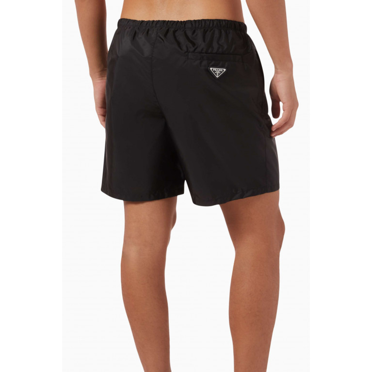 Prada - Logo Swim Shorts in Re-Nylon Black