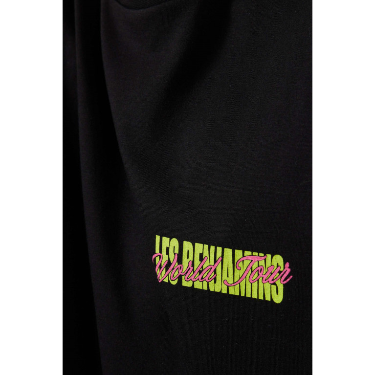 Les Benjamins - Graphic print T-shirt in Cotton Black