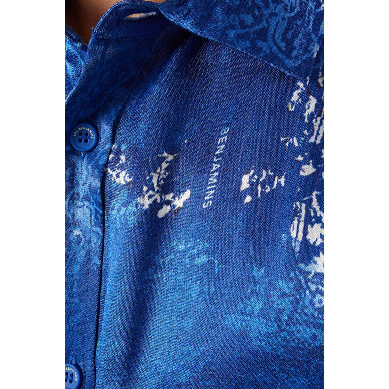Les Benjamins - 010 Short-sleeve Shirt Blue