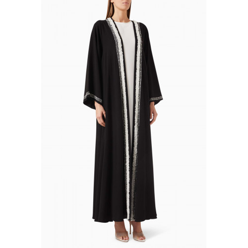 Merras - Embellished Abaya Set in Crepe