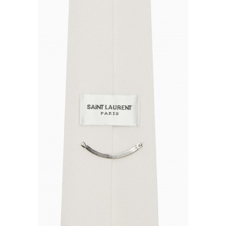 Saint Laurent - Tapered Tie in Silk-faille