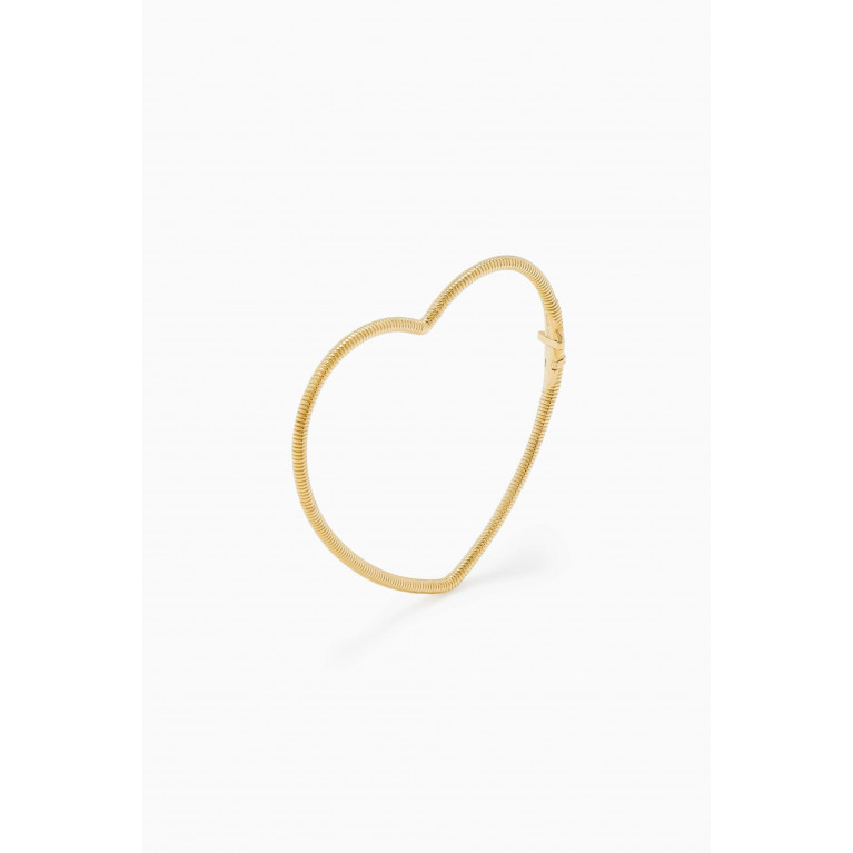 Yvonne Leon - Striped Heart Bracelet in 9kt Gold
