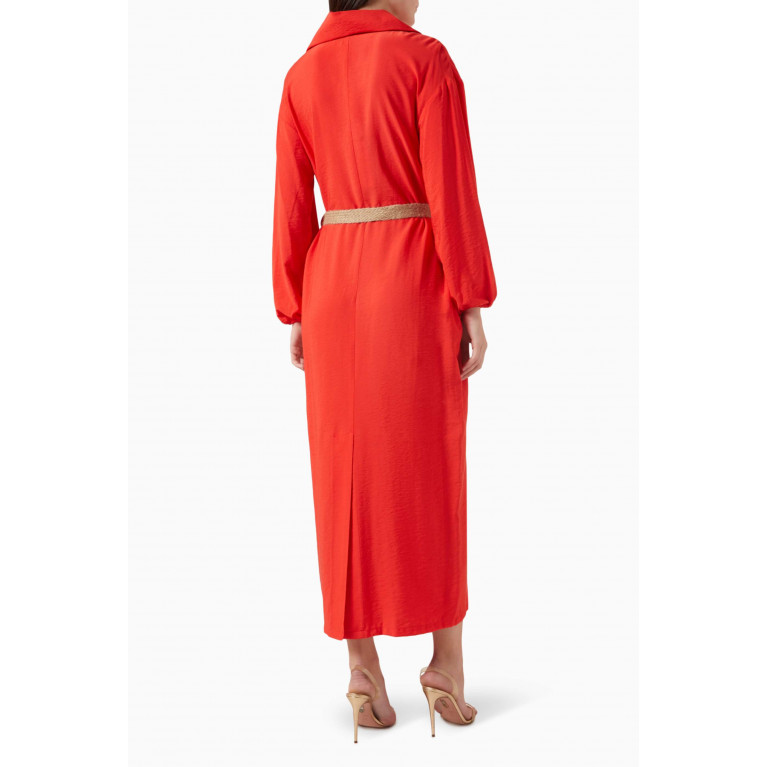 Hukka - Belted Dress in Viscose-blend