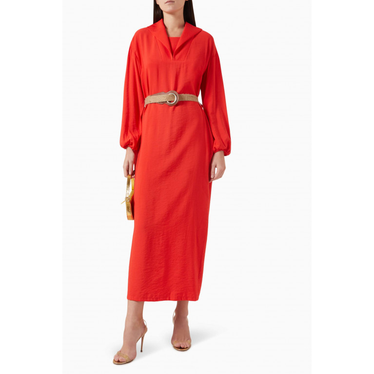 Hukka - Belted Dress in Viscose-blend