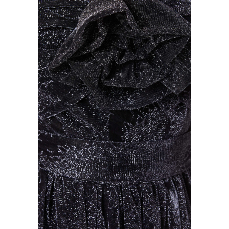 Amri - Off-shoulder Maxi Dress Black