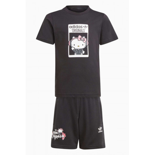 Adidas - x Hello Kitty T-shirt & Shorts Set in Cotton Jersey