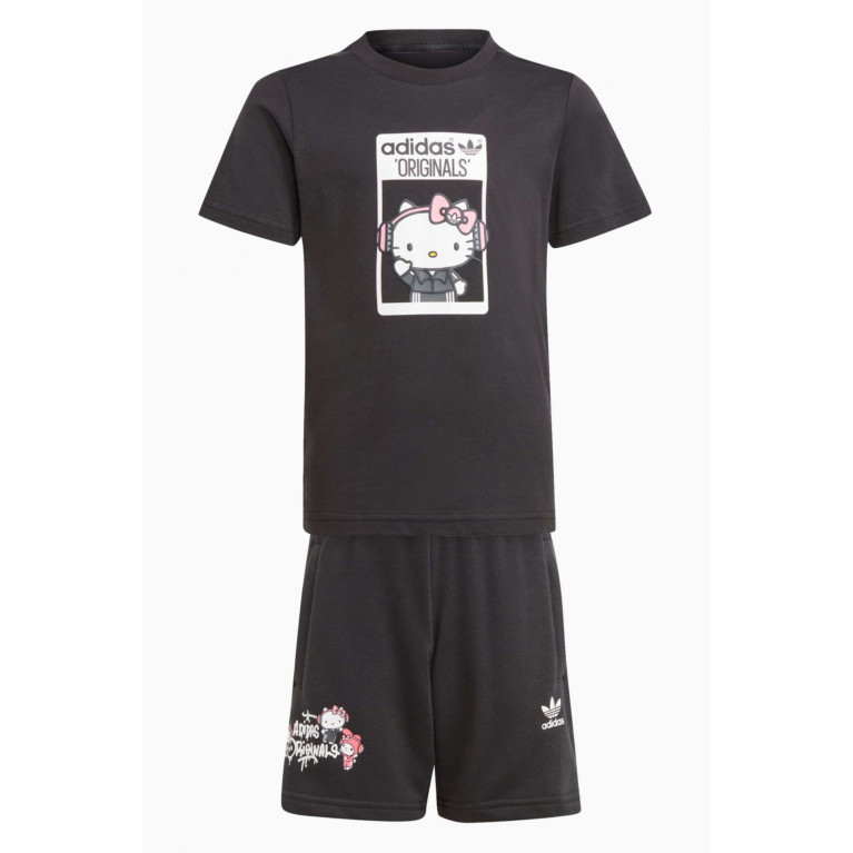Adidas - x Hello Kitty T-shirt & Shorts Set in Cotton Jersey