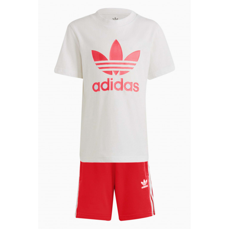 Adidas - Adicolor T-shirt & Shorts Set in Cotton