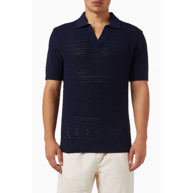 Sunspel - Open-stitch Polo Shirt in Cotton-knit