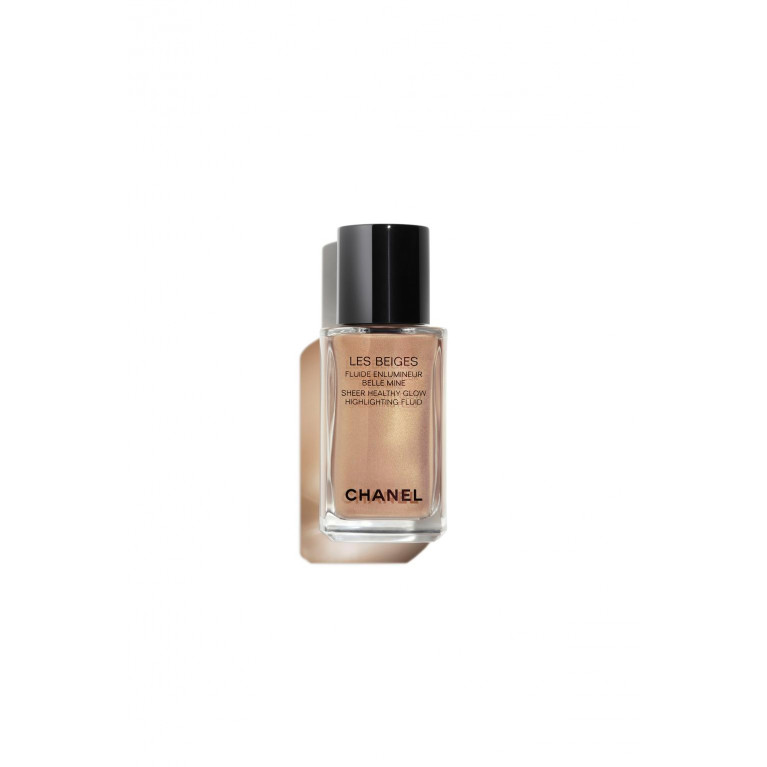 CHANEL- LES BEIGES HIGHLIGHTING FLUID Sheer Fluid Highlighter For A Luminous Healthy Glow For Face And Body. SUNKISSED