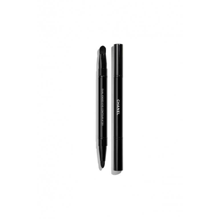 CHANEL- PINCEAU DUO CONTOUR YEUX RÉTRACTABLE N°201 Dual-Ended Brush: Defines And Blends No Color
