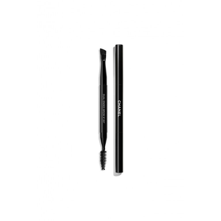 CHANEL- PINCEAU DUO SOURCILS N°207 Dual-Ended Brow Brush: Grooms And Redefines No Color