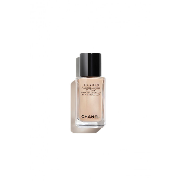 CHANEL- LES BEIGES HIGHLIGHTING FLUID Sheer Fluid Highlighter For A Luminous Healthy Glow For Face And Body. PEARLY GLOW