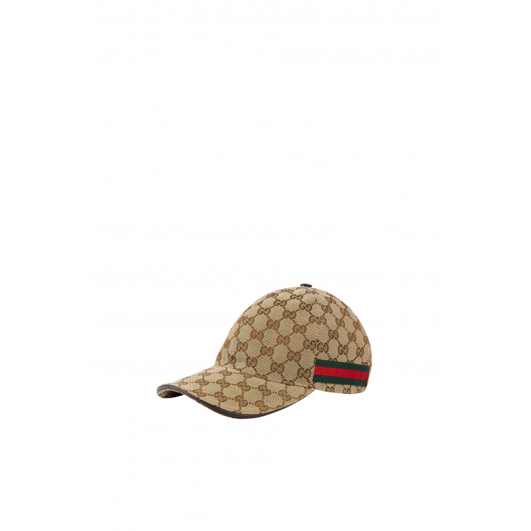 Gucci- Original GG Canvas Baseball Hat Brown