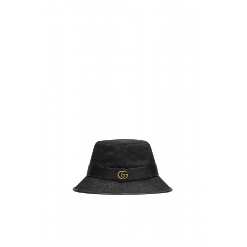 Gucci- GG Canvas Bucket Hat Black