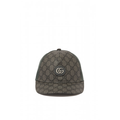 Gucci- Monogram Baseball Cap Grey