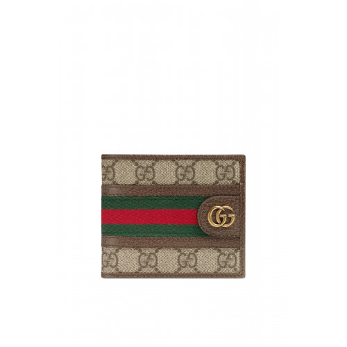 Gucci- GG Supreme Ophidia Wallet Beige