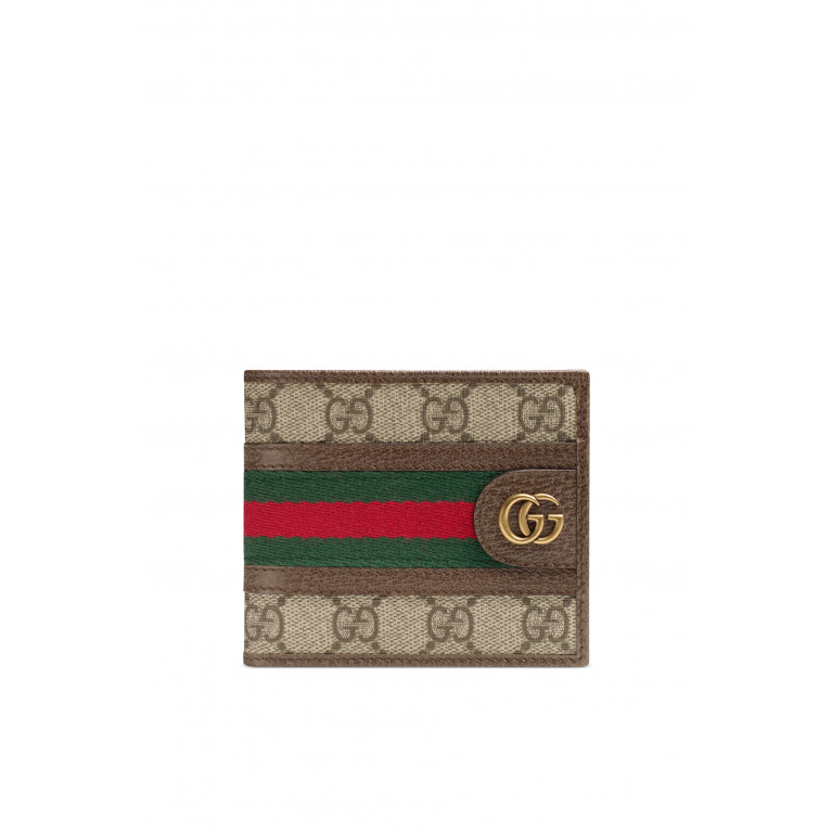 Gucci- GG Supreme Ophidia Wallet Beige
