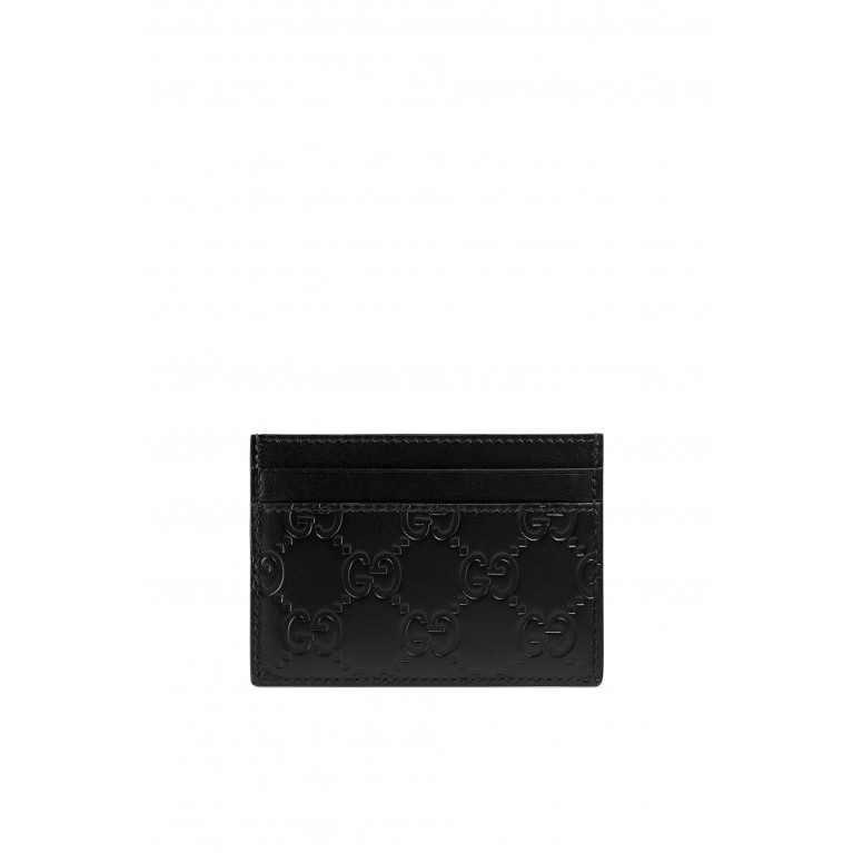 Gucci- Signature Card Case Black