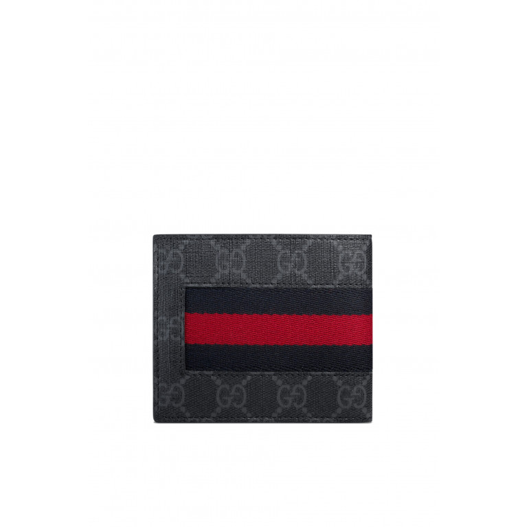 Gucci- Web GG Supreme Wallet Black