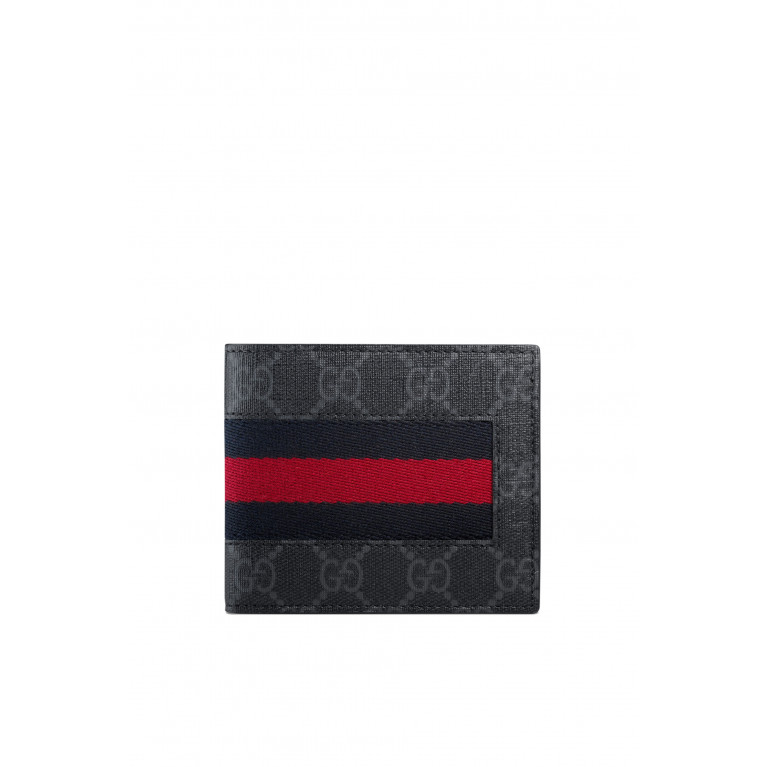 Gucci- Web GG Supreme Wallet Black