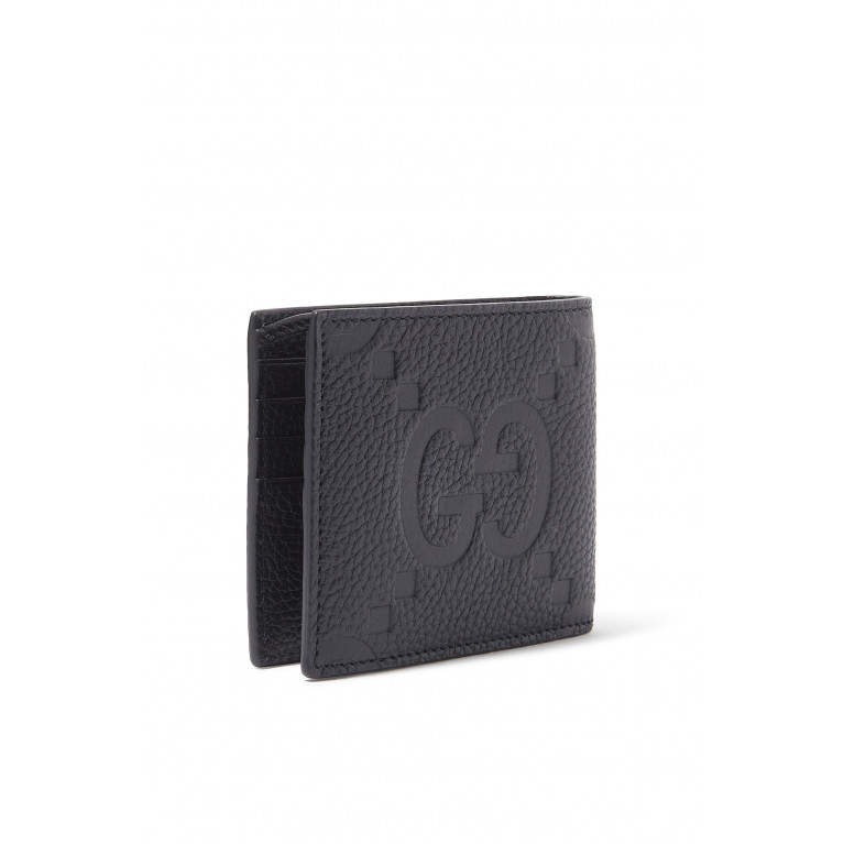 Gucci- Jumbo GG Leather Wallet Black