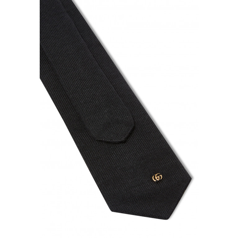 Gucci- Double G Tie Black